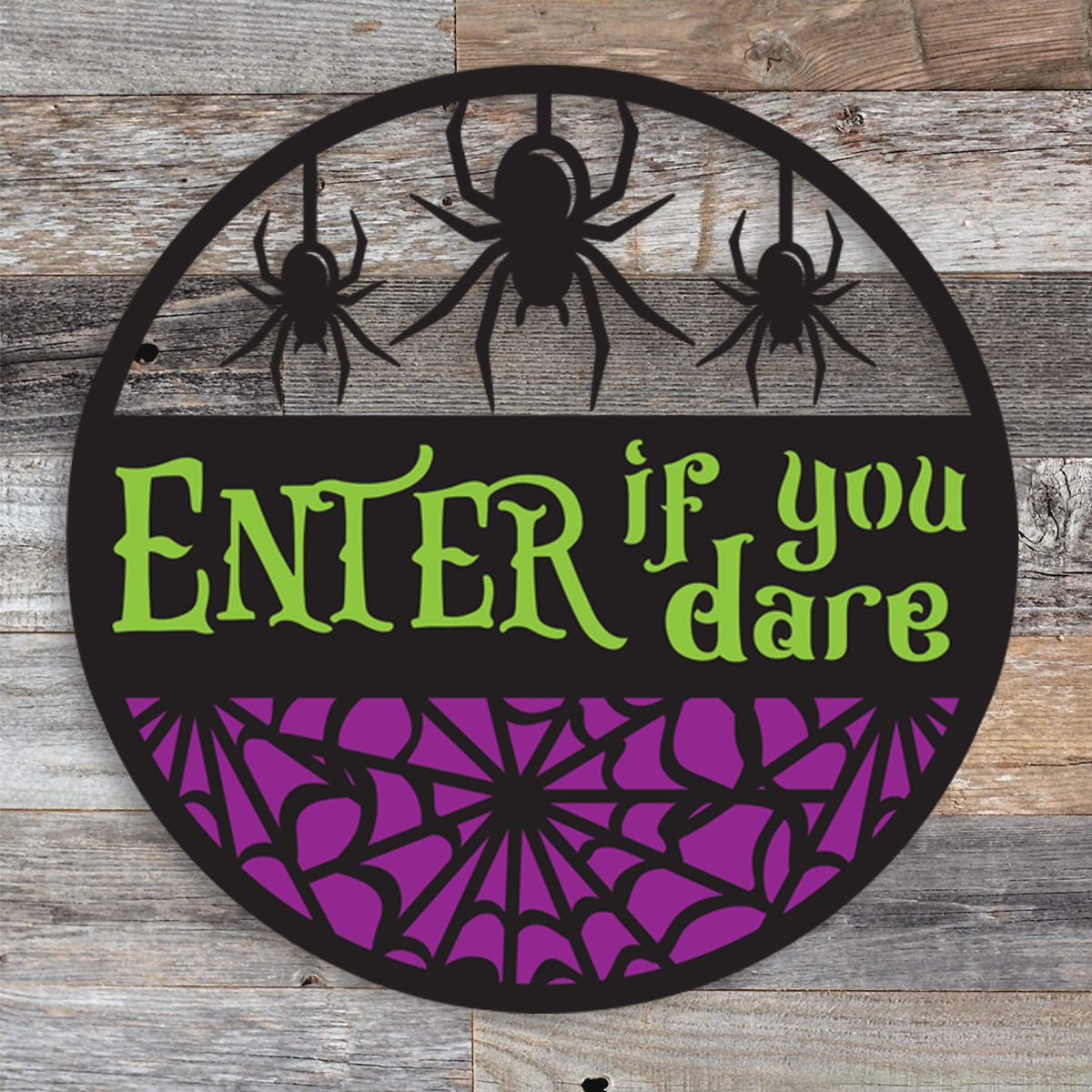 Enter If You Dare Sign | Metal Halloween Decorations &amp; Wall Art | K&amp;S ...