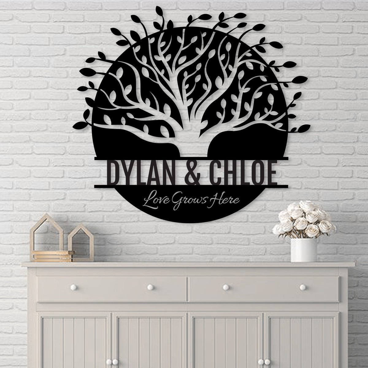 Custom Family Tree Metal Wall Art & Home Decor Personalized Gifts