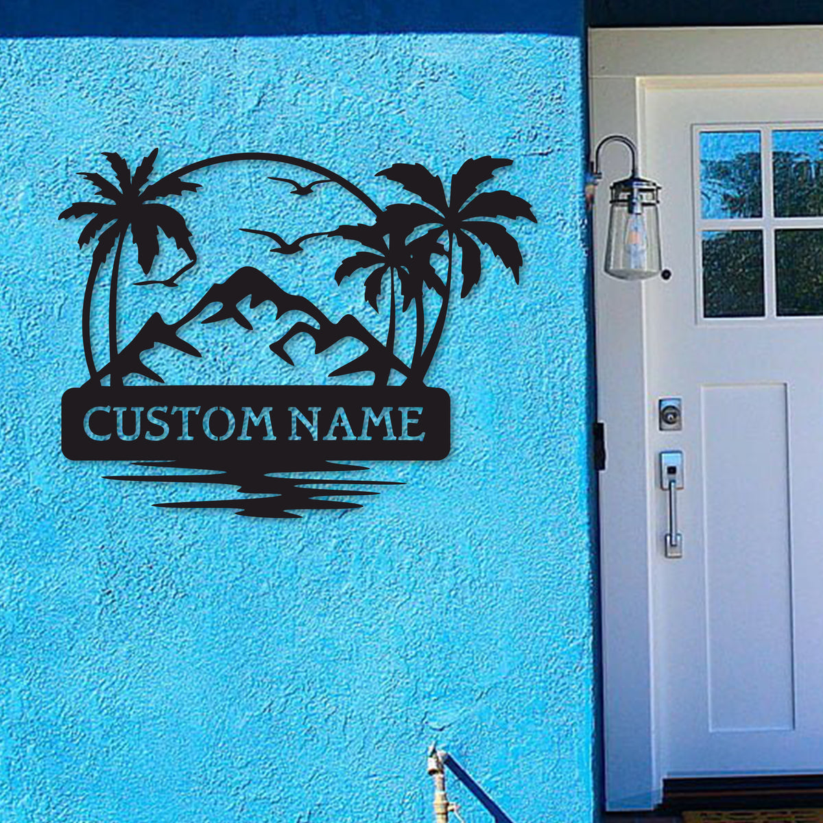 Custom Tropical Palm Trees Wall Art Made in the USA K&S Design Elements