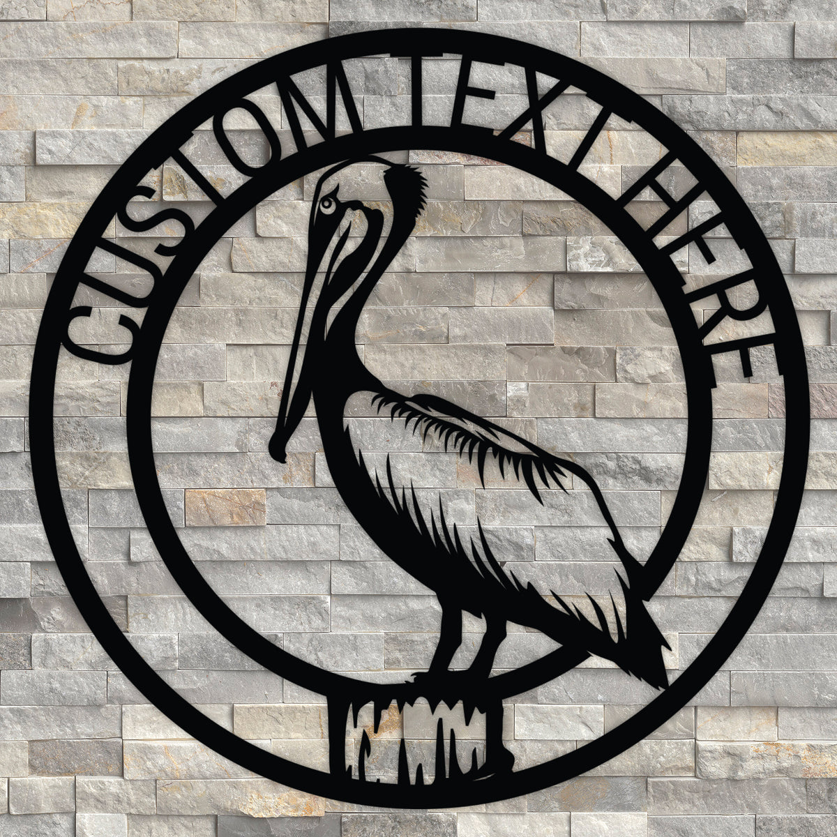 Custom Pelican Metal Wall Art Coastal Home Decor & Beach Art K&S