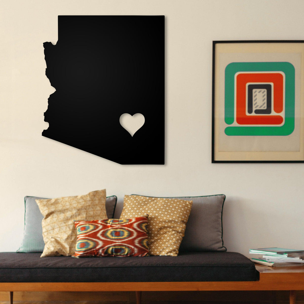 Arizona Heart Metal Wall Art K&S Design Elements