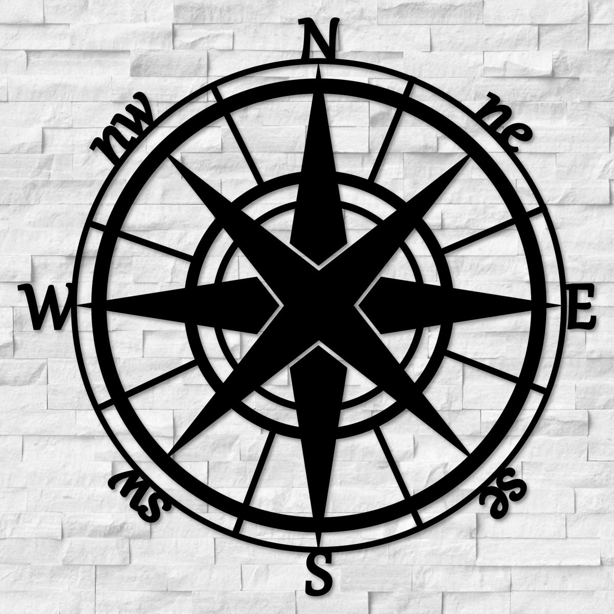 Compass Wall Art Metal Signs & Home Decor Made In The USA K&S