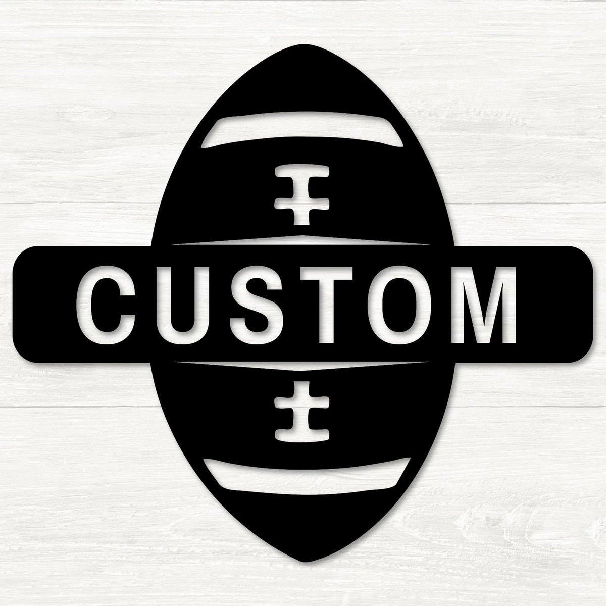 Football Wall Art Custom Metal Sign Made In The USA K&S Design