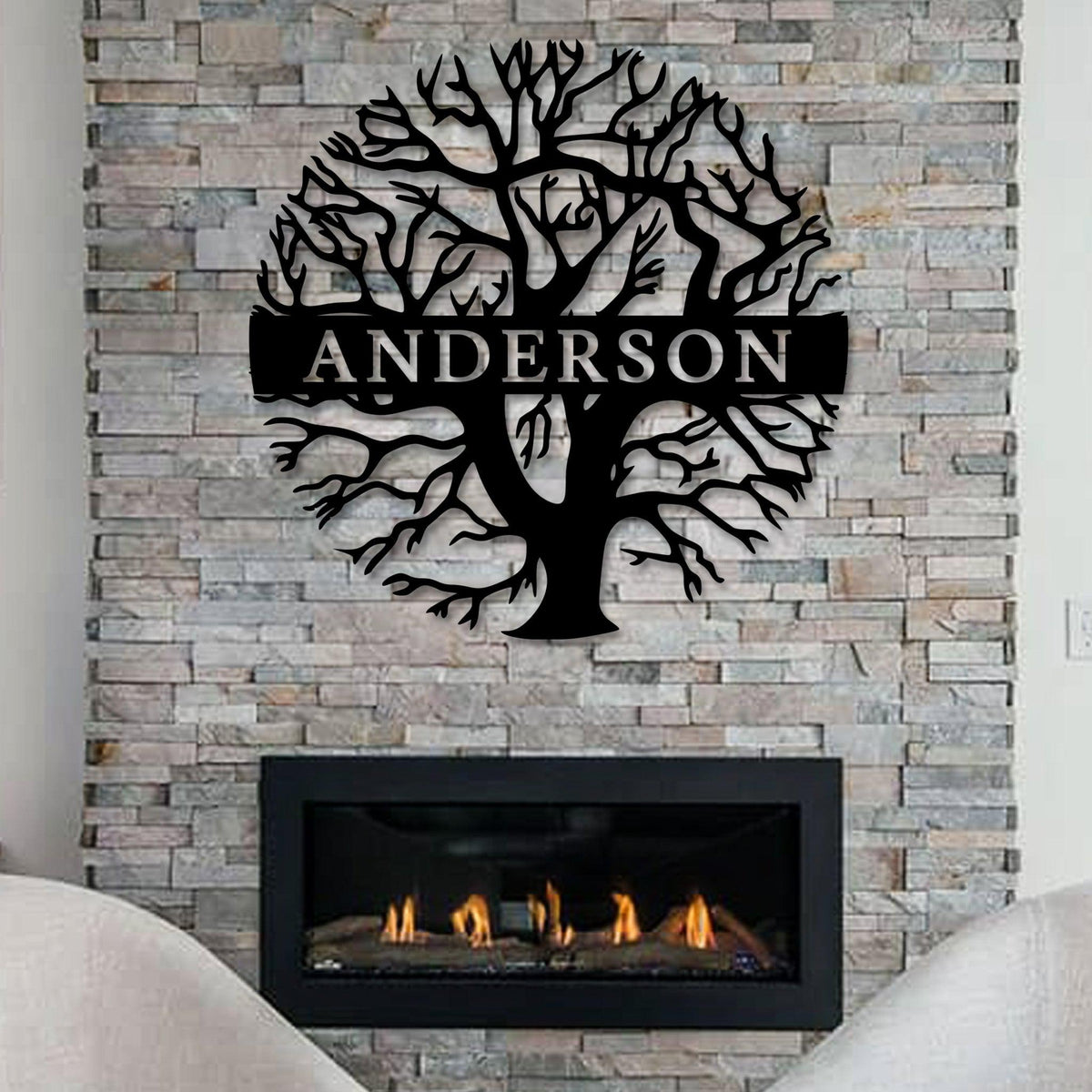 Family Tree Art Custom Metal Wall Decor Made In The USA K&S