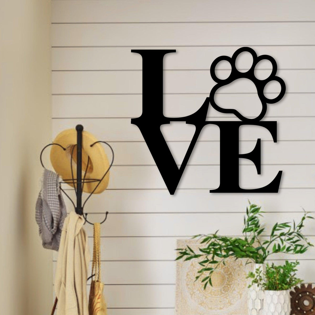 Metal Love with Cat Paw Wall Decor K S Design Elements