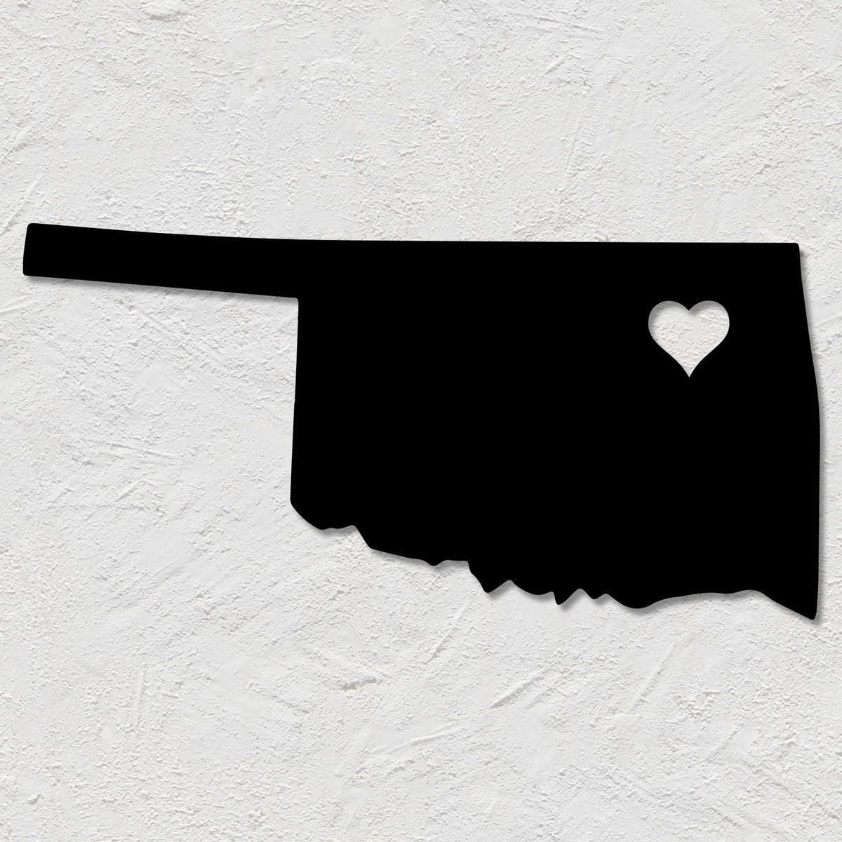 Oklahoma Heart Metal Wall Decor K&S Design Elements