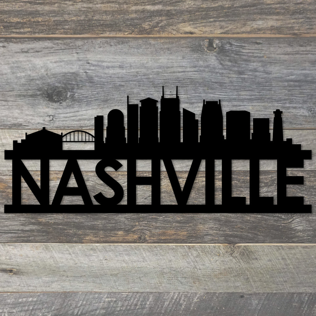 Nashville Skyline Metal Wall Art