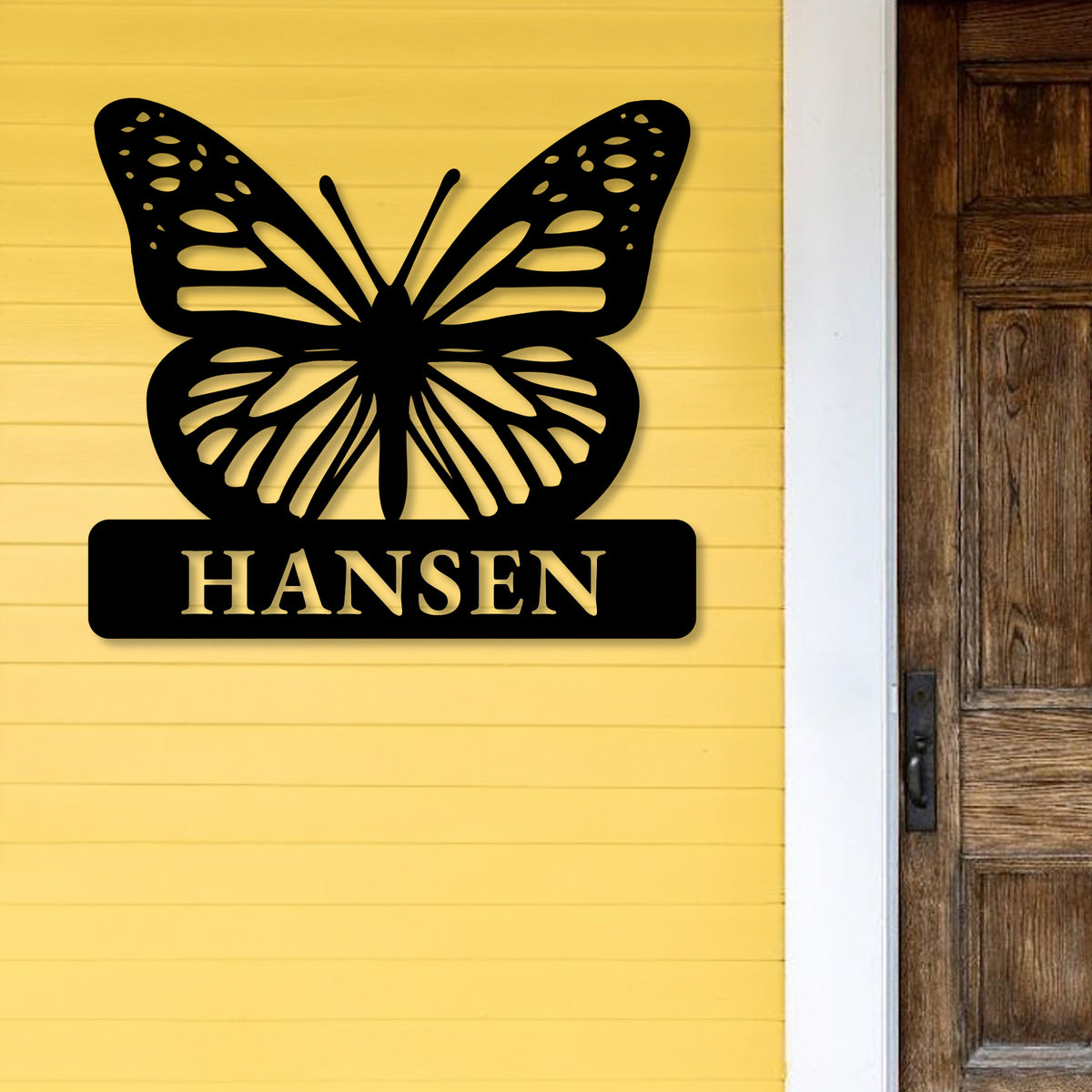Custom Butterfly Sign | Personalized Metal Art | Home & Garden Decor ...
