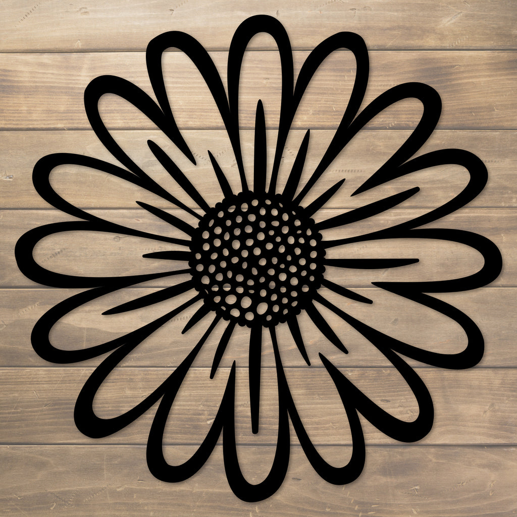 Daisy Flower Metal Wall Art