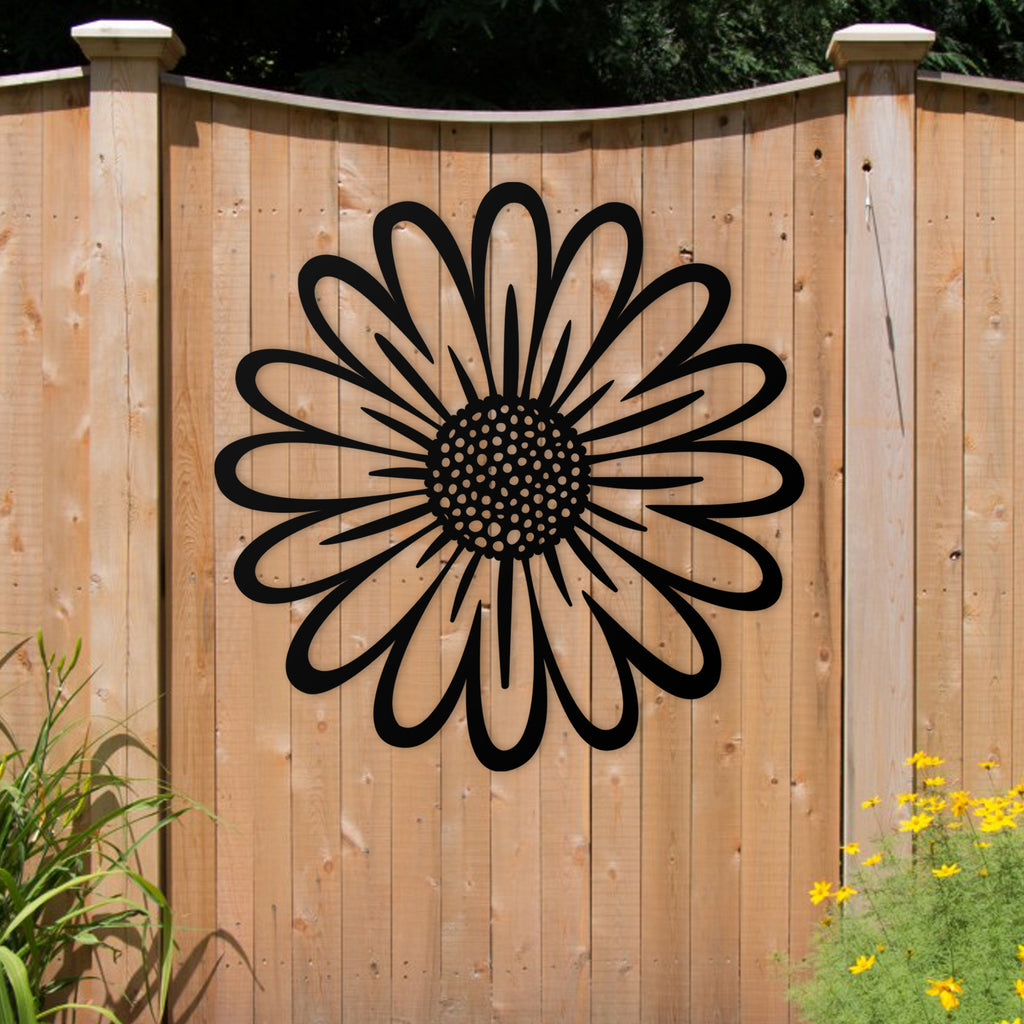 Daisy Flower Metal Wall Art
