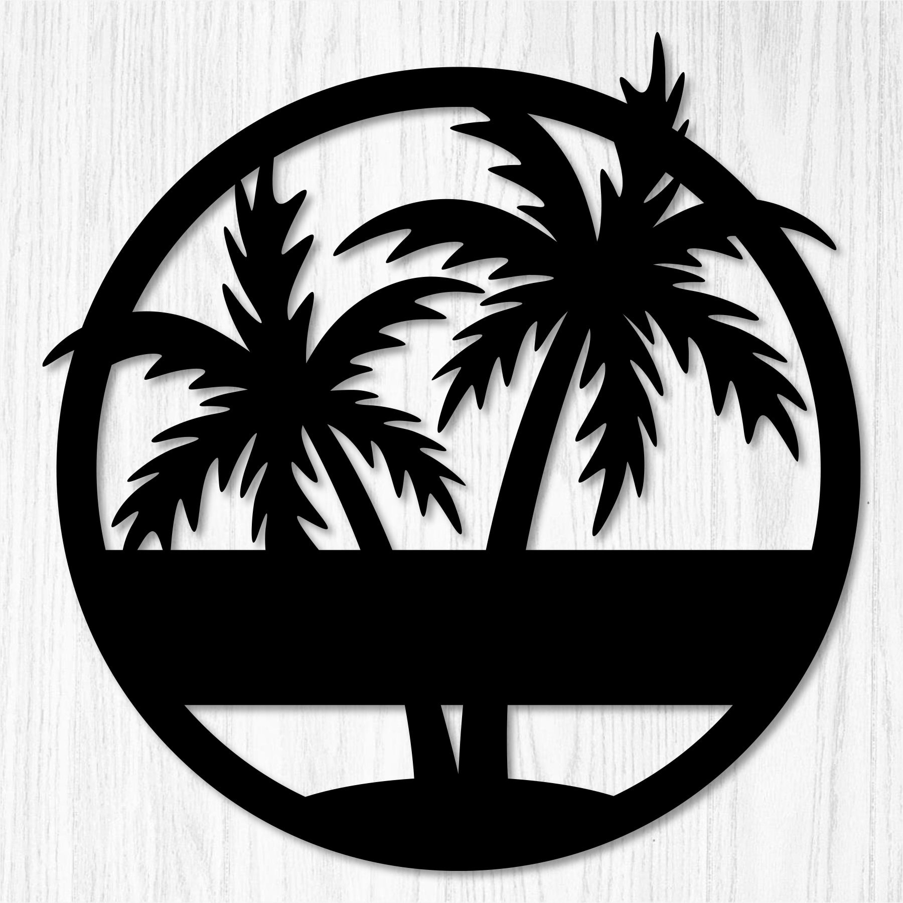 Custom Palm Trees Wall Art | Tropical Beach Decor | Made in