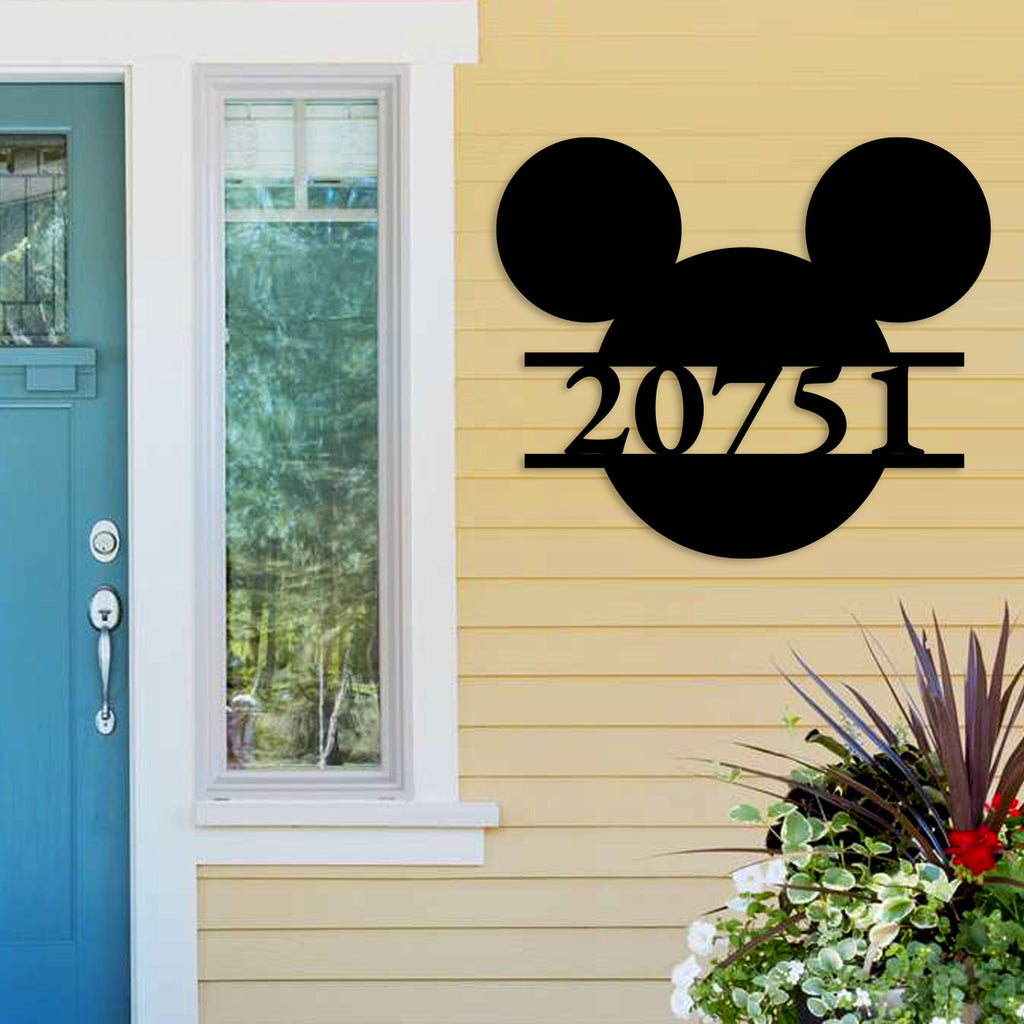 Mickey Mouse Address Sign