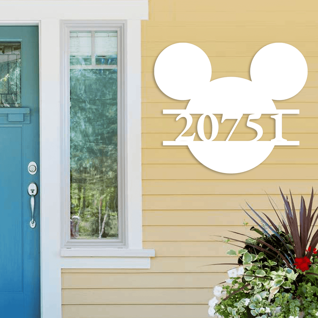 Mickey Mouse Address Sign
