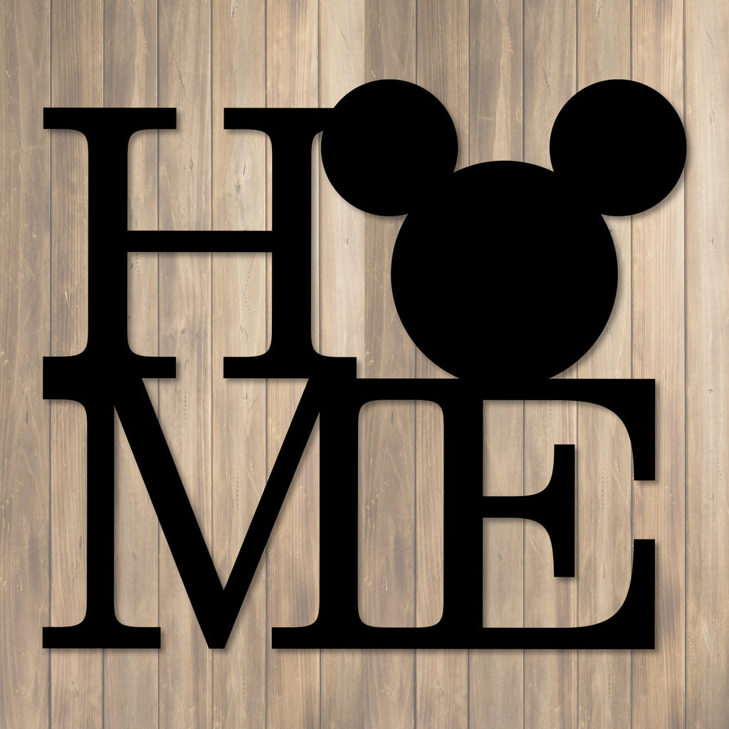 Mickey Mouse Home Metal Wall Art