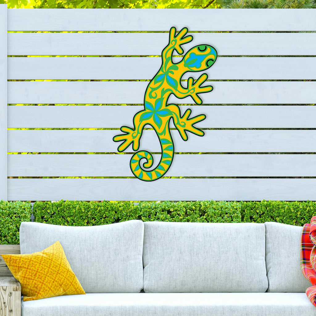 Color Gecko Metal Wall Decor 1