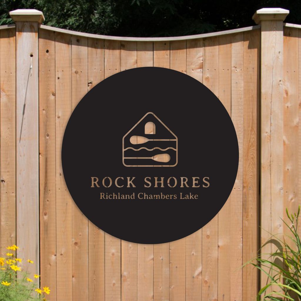 Rock Shores Custom Sign