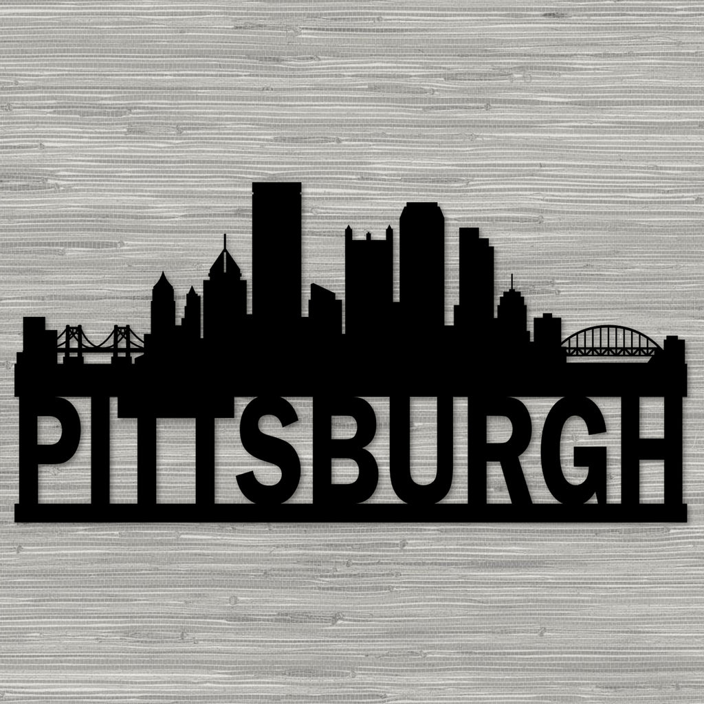 Pittsburgh Skyline Metal Wall Art