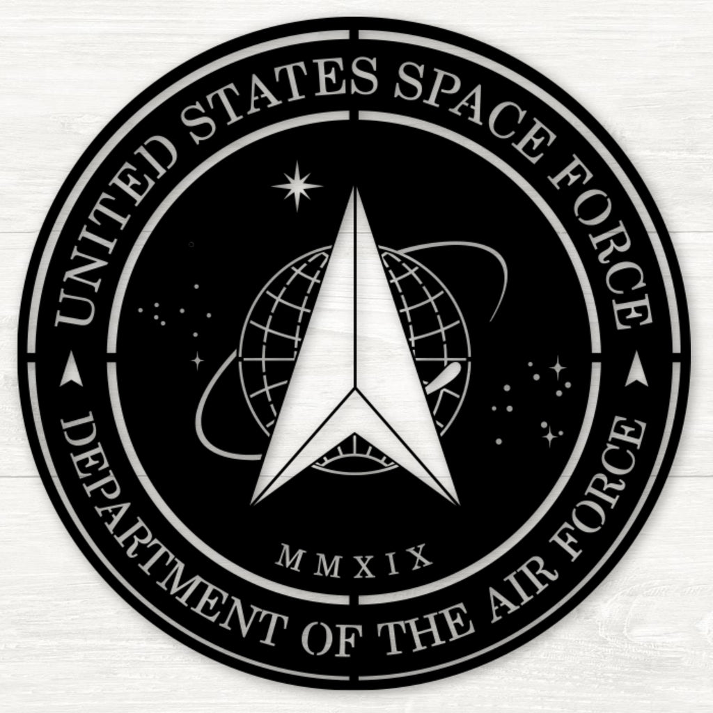 US Space Force Seal Metal Wall Art