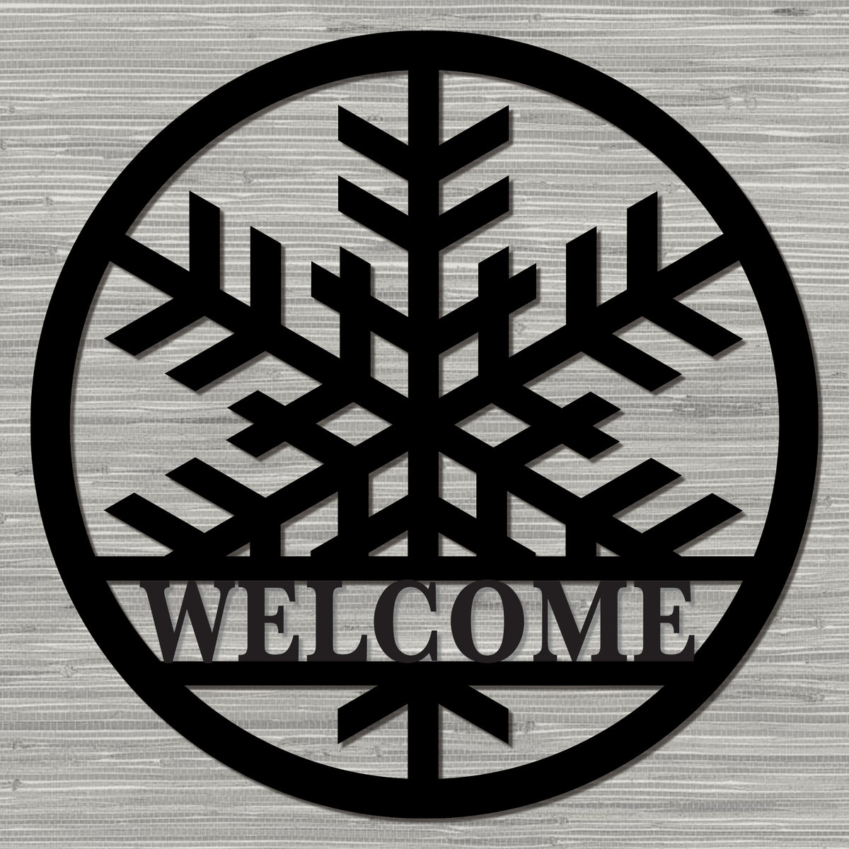 Welcome Snowflake Metal Wall Decor | K&S Design Elements
