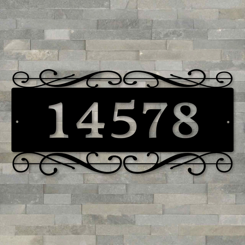 Decorative Metal Address Plaque