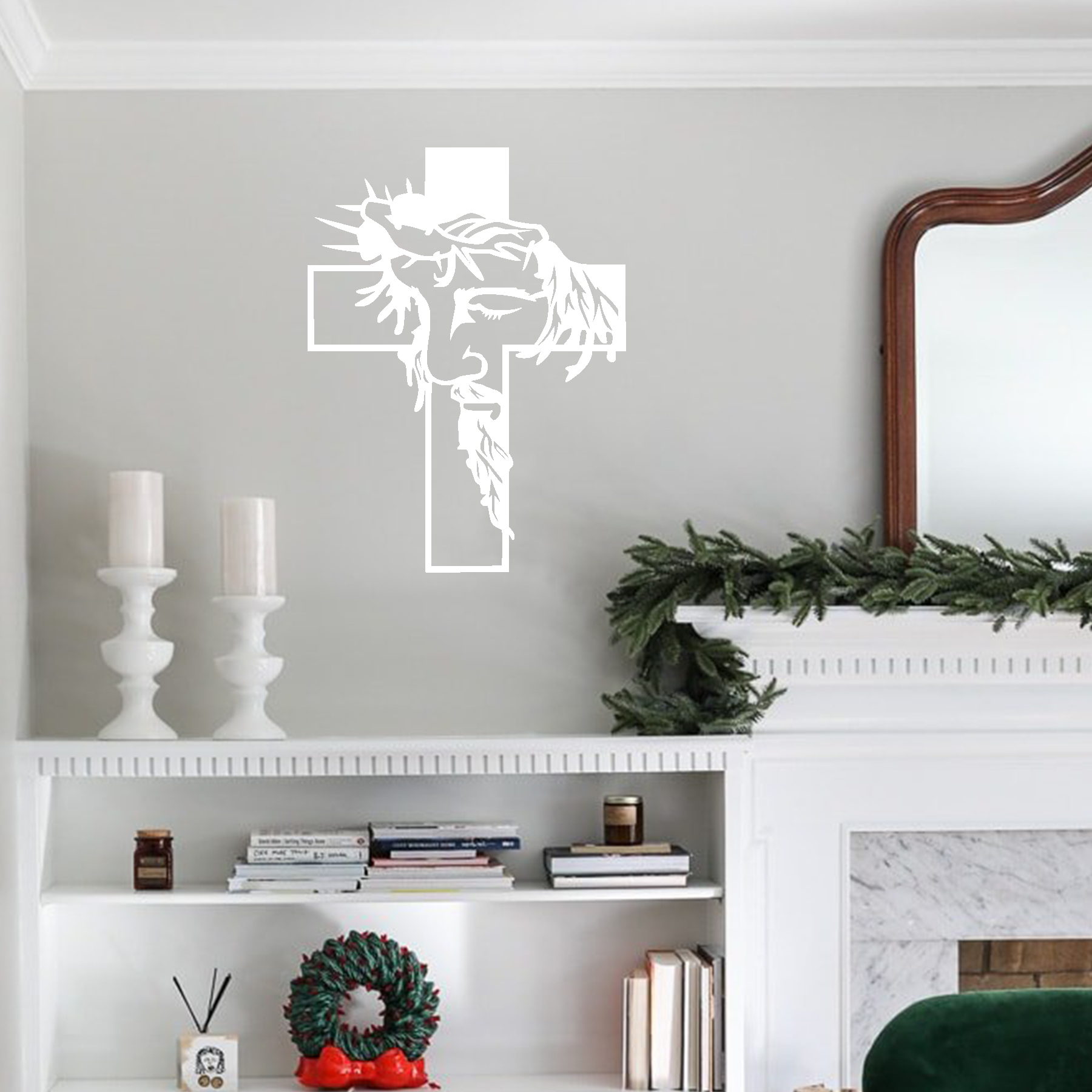 Cross Collage Wall Decor Crucifix Cross Metal Wall Art