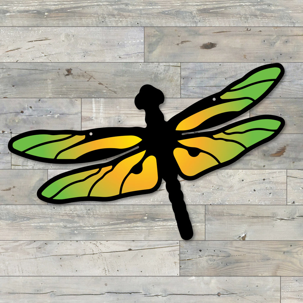 Colorful Dragonfly Metal Wall Art