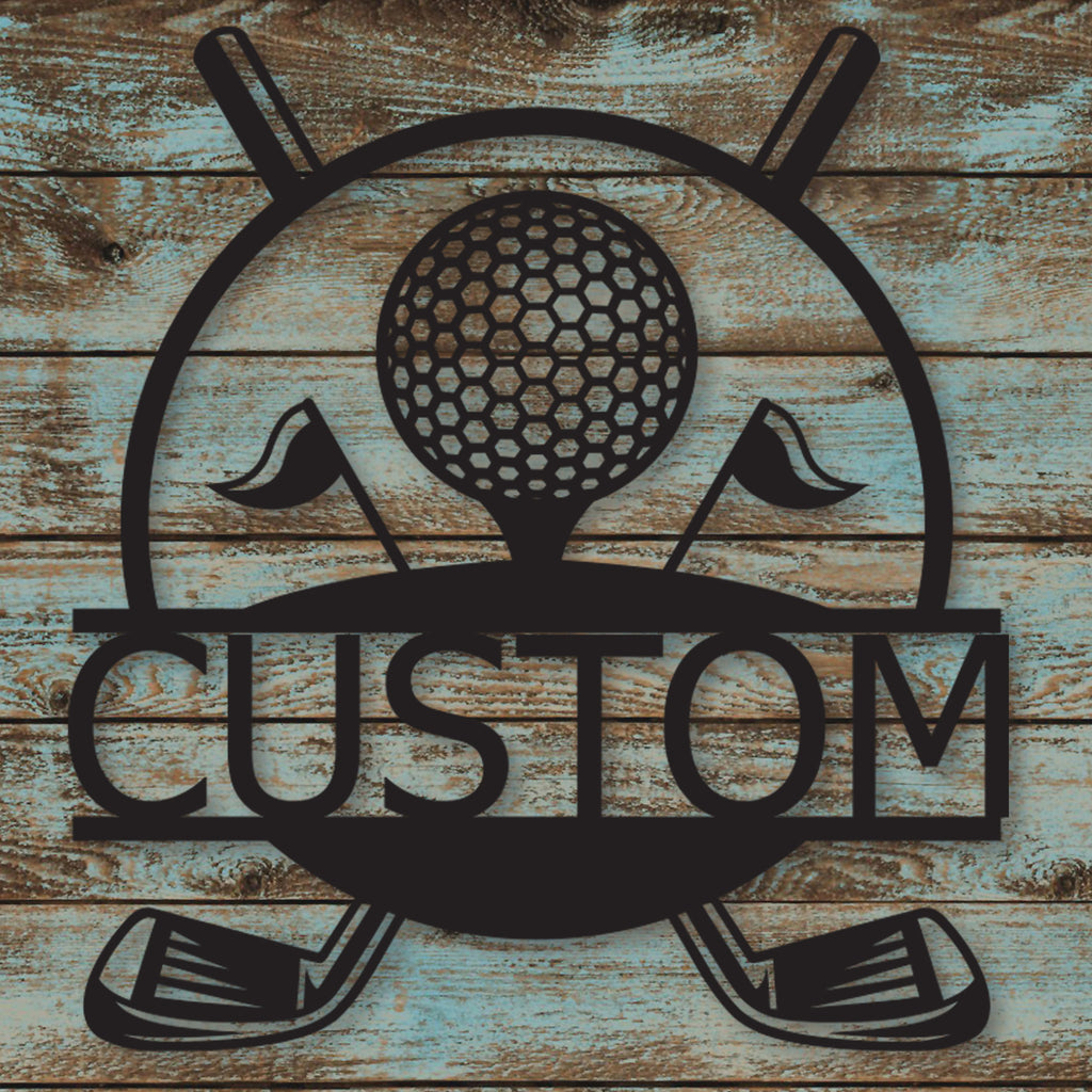 Custom Golf Decor Metal Wall Art