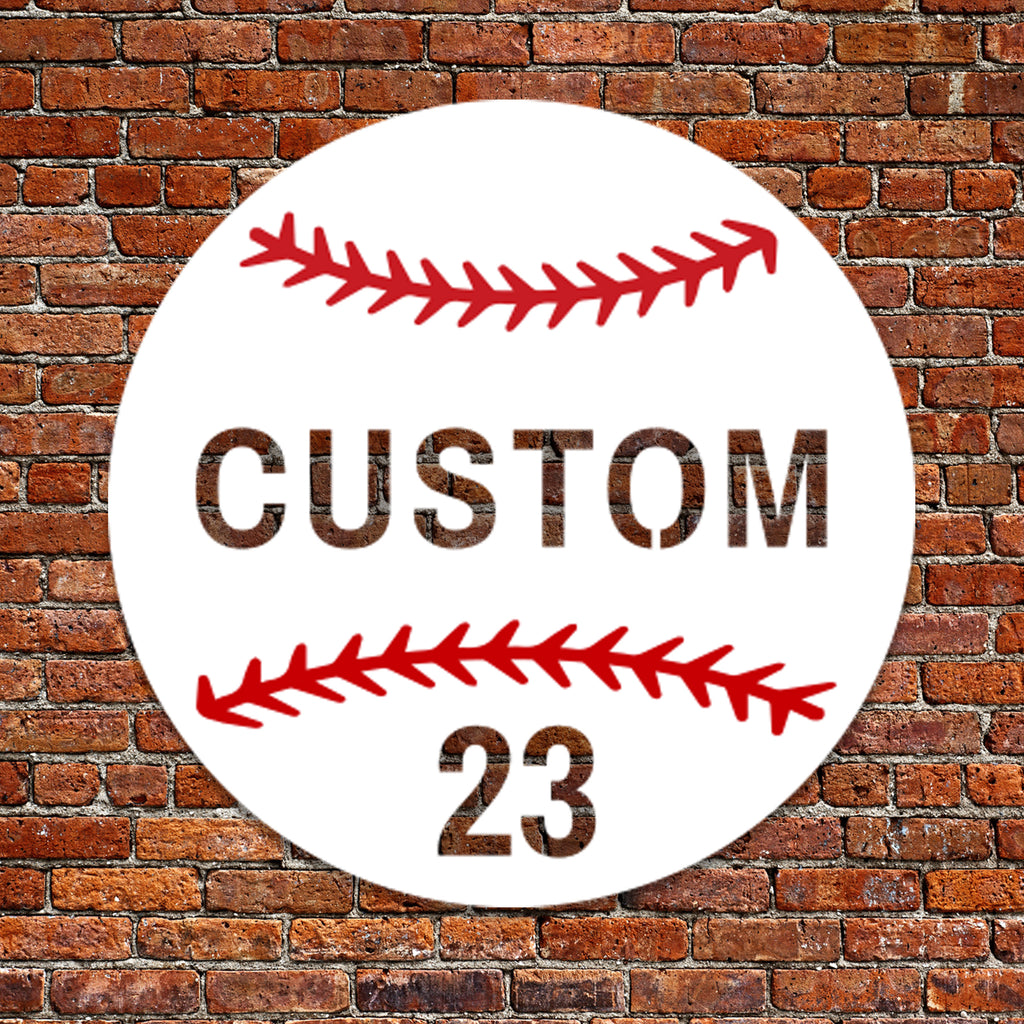 Color Splashed Custom Baseball Wall Decor