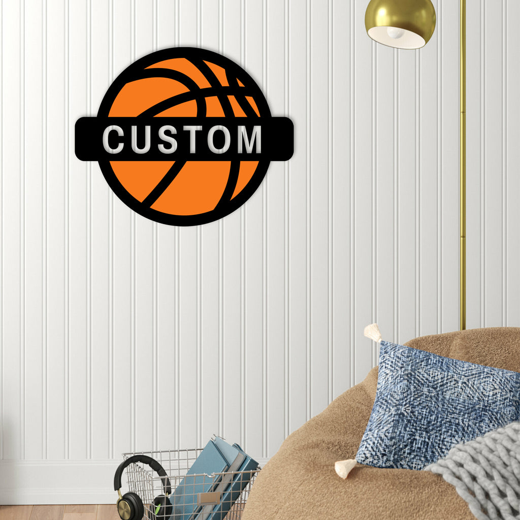 Color Splashed Custom Basketball Wall Decor