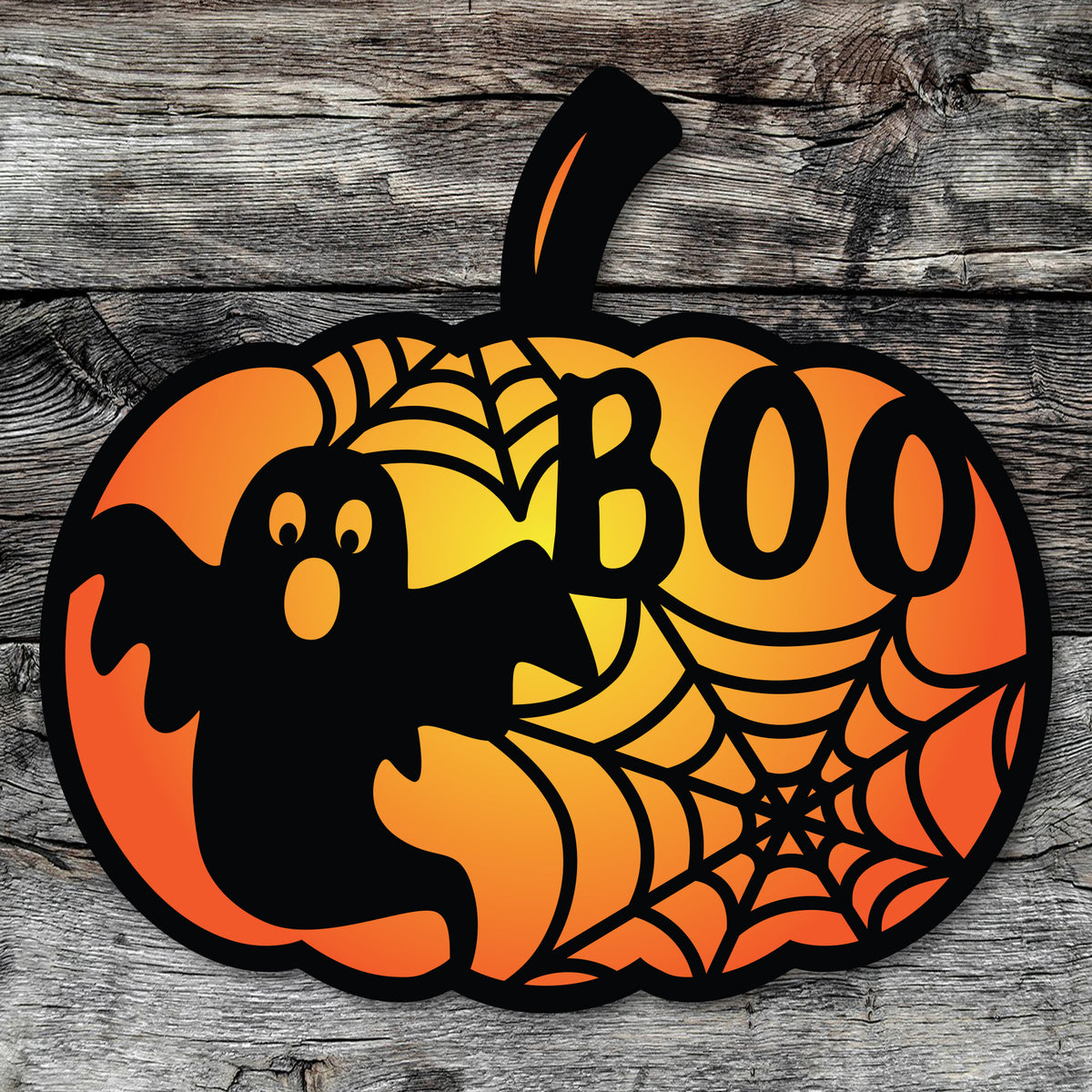 Ghost Pumpkin Wall Art | Metal Halloween Decoration | Made In The USA ...