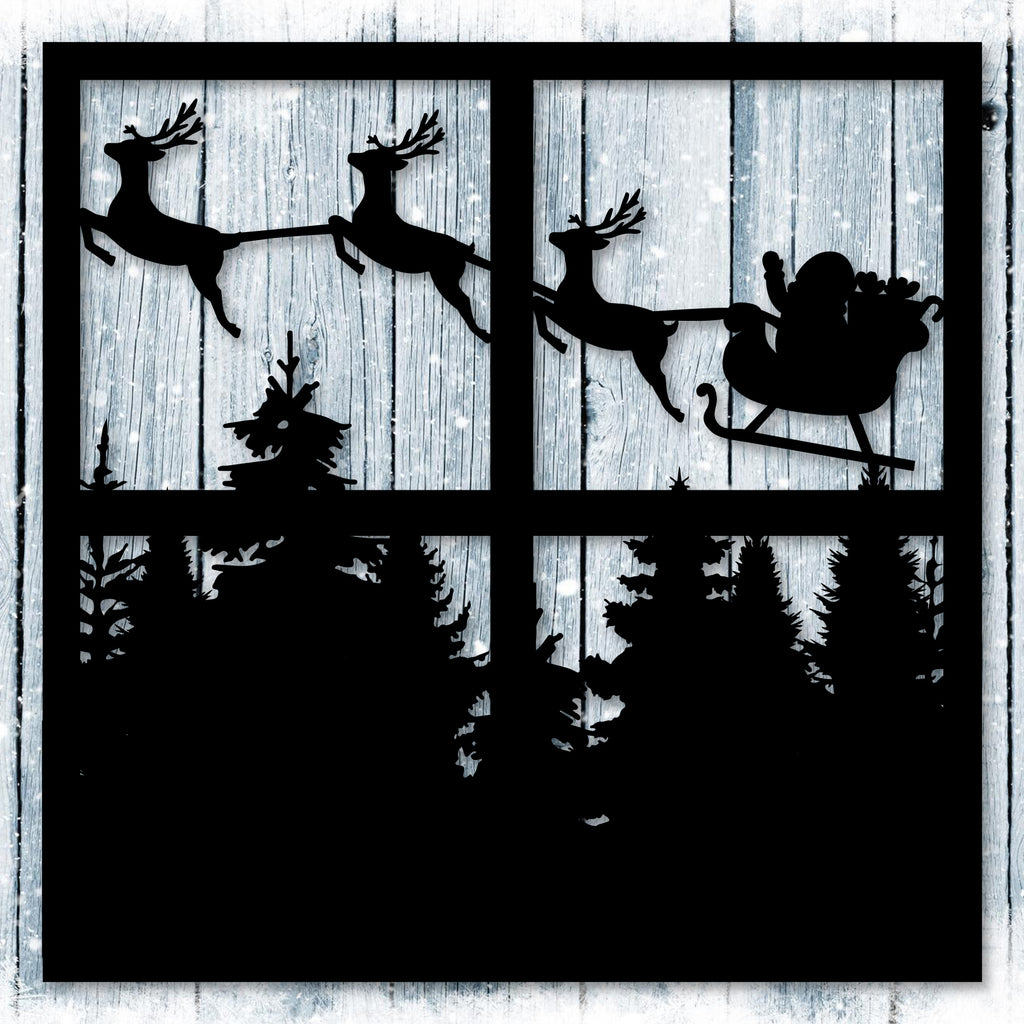 Christmas Window Scene
