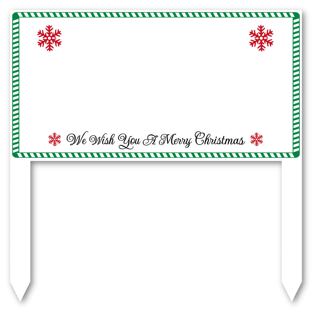 Color Splashed We Wish You A Merry Christmas Address Sign