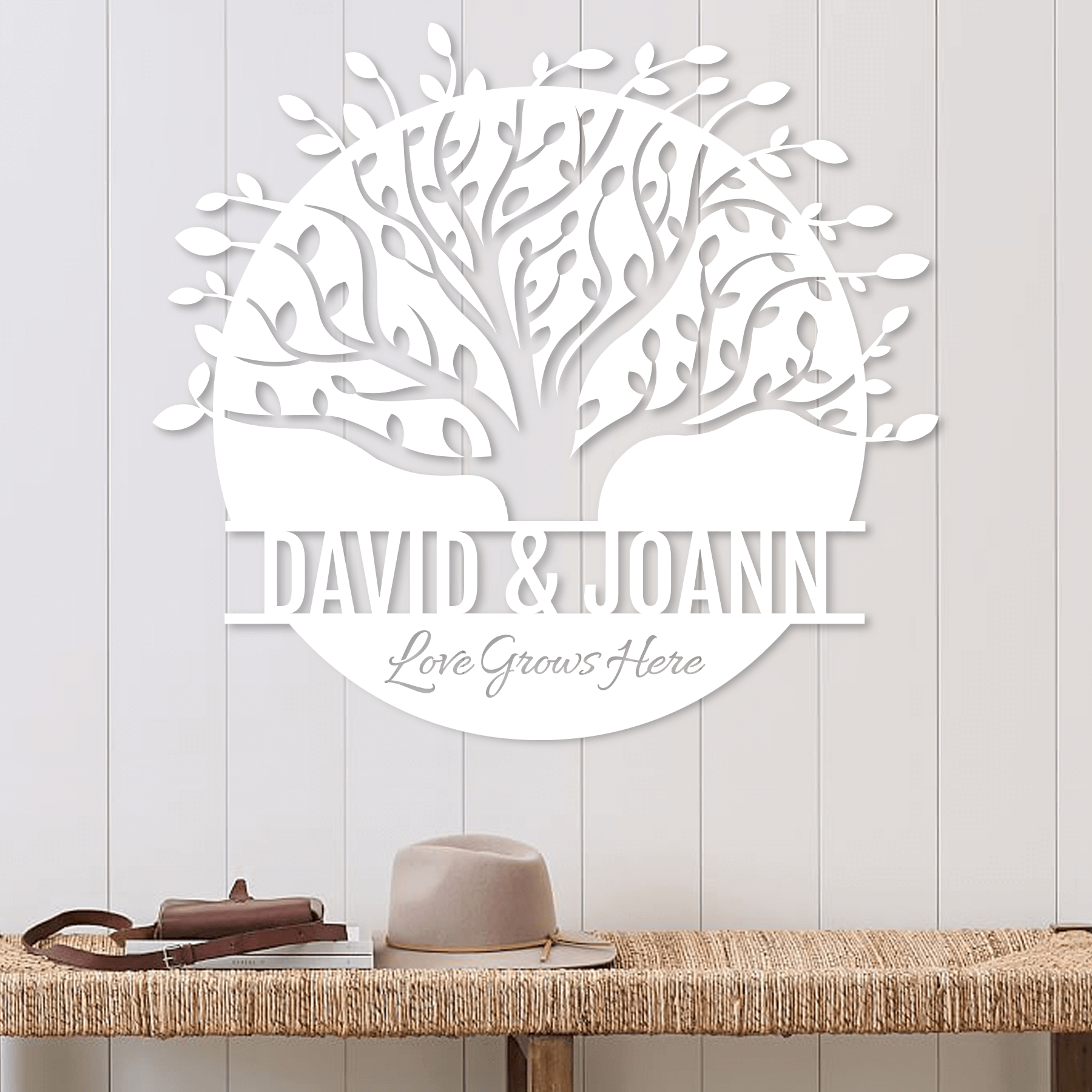 Custom Family Tree Metal Wall Art Home Decor Personalized Gifts K S Design Elements