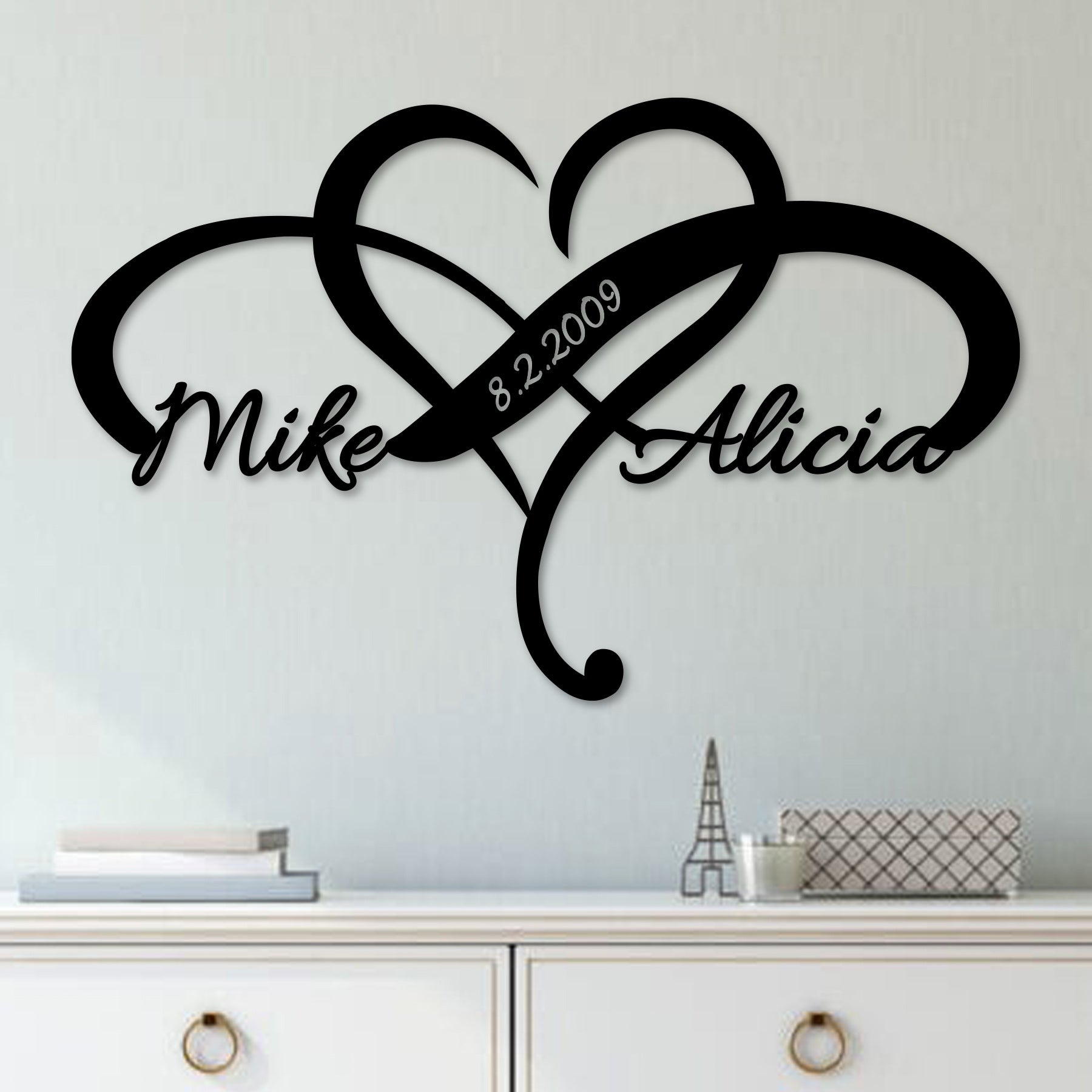 22C4812CustomHeartInfinityWedd