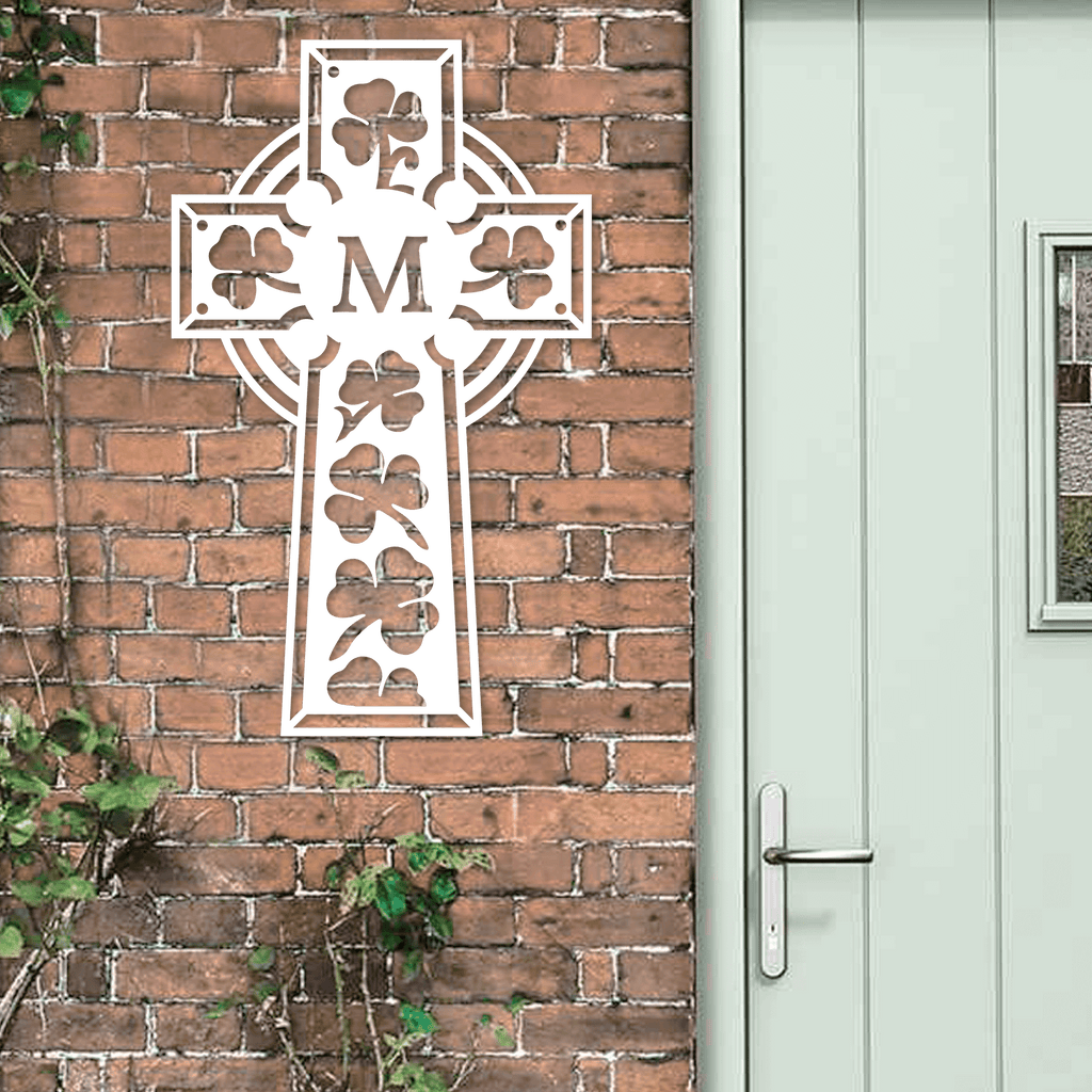 Custom Celtic Cross Monogram Metal Wall Art Home Decor USA Made custom-celtic-cross-monogram-metal-wall-art-home-decor-usa-made