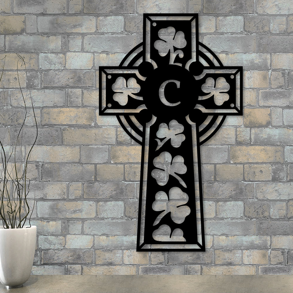 Custom Celtic Cross Monogram | Metal Wall Art & Home Decor | USA Made ...