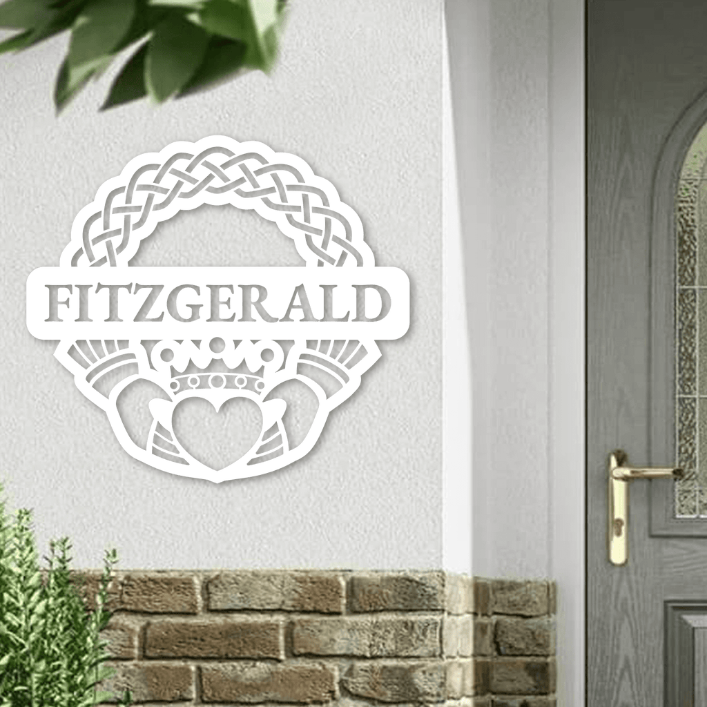 Personalized Claddagh Crest Wall Art