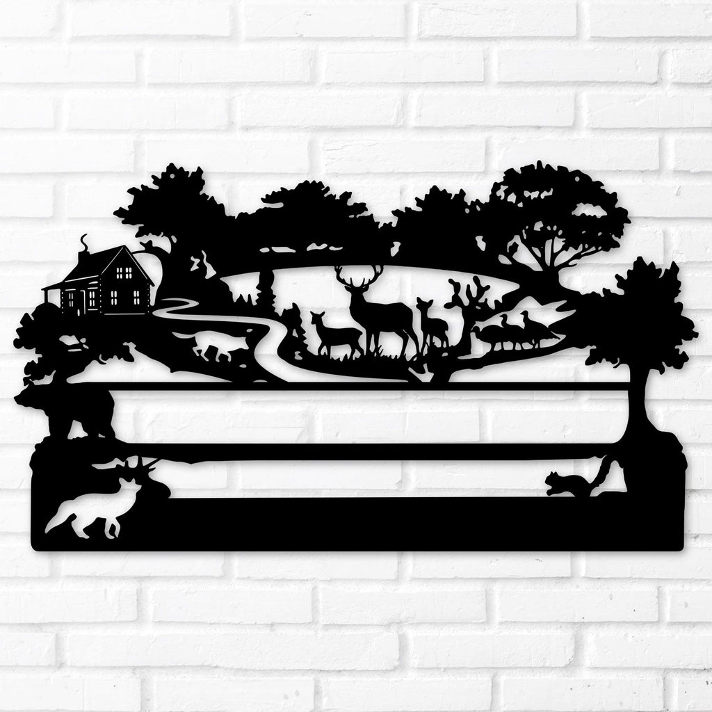 Custom Outdoors Wildlife Metal Address Sign Made In The USA K S custom-outdoors-wildlife-metal-address-sign-made-in-the-usa-k-s