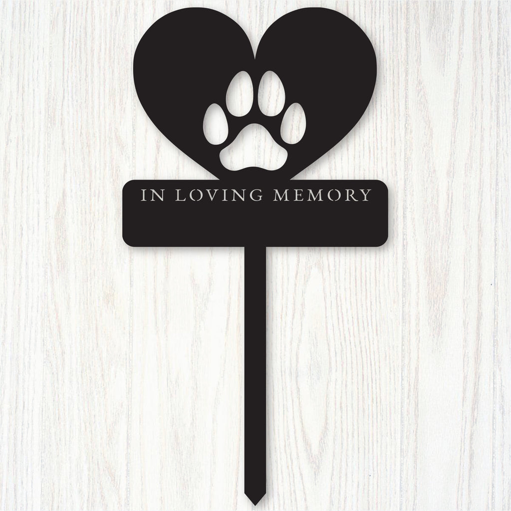 In Loving Memory Dog Stake Memorial