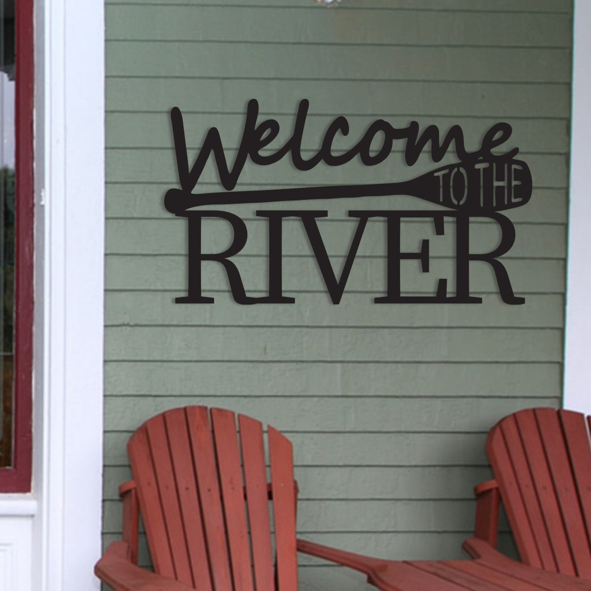 Welcome to the River Metal Sign | Wall Art & Decor | Made in the USA ...