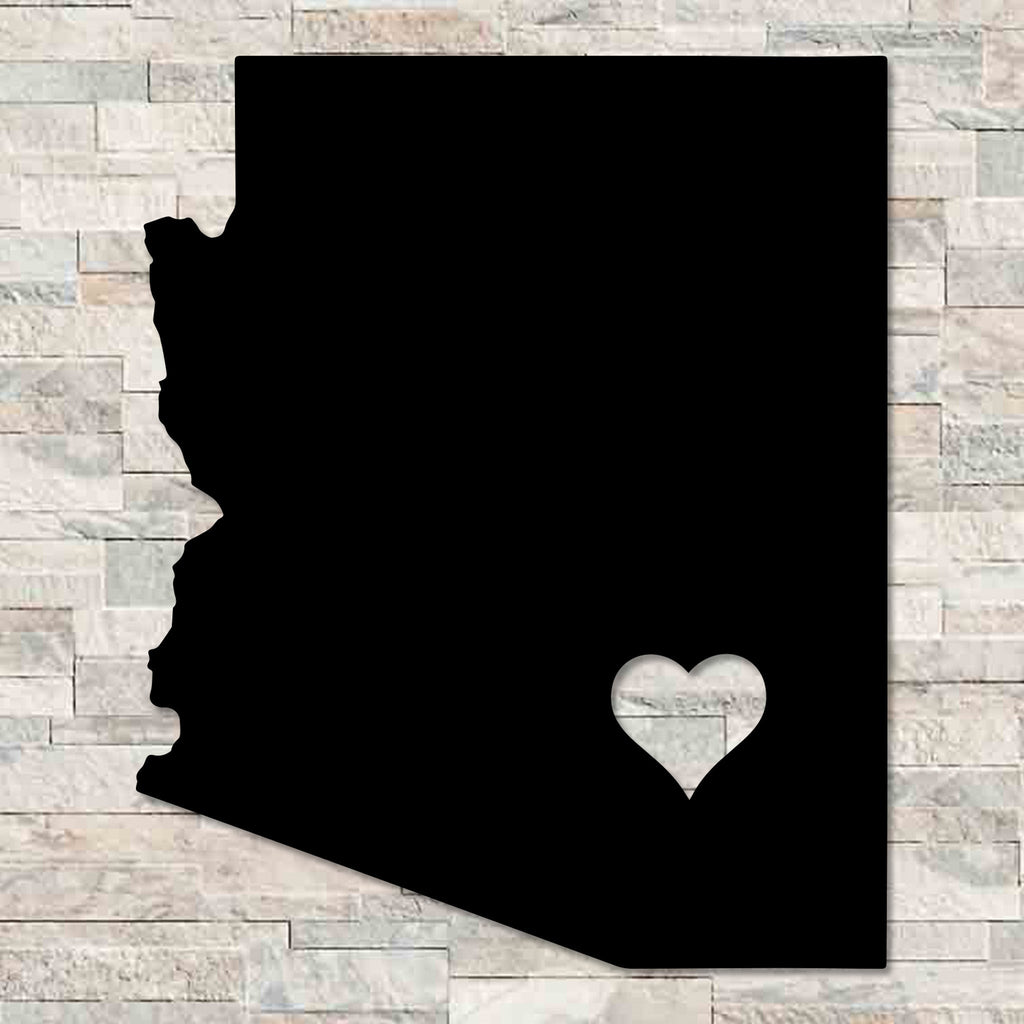 Arizona Heart Metal Wall Art