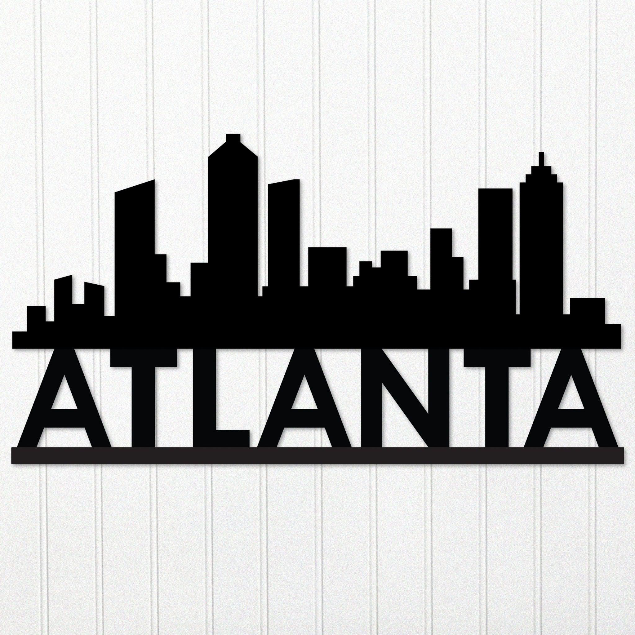 Downtown Atlanta Skyline Black & White Wall Art. Atlanta hot Black And White Pictures | Atlanta Office Art