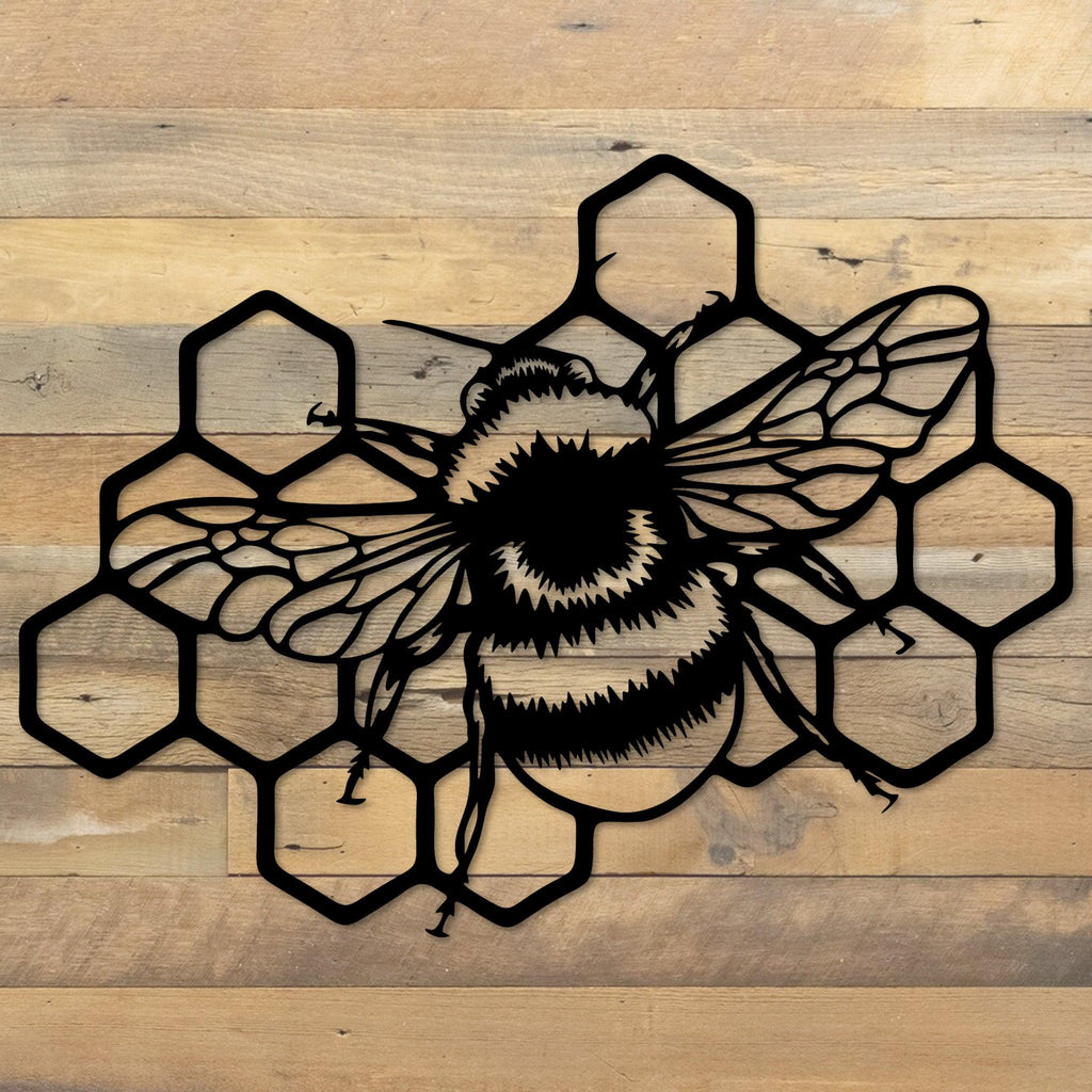 Bee Honeycomb Wall & Fence Art