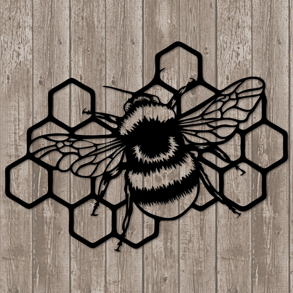 Bee Honeycomb Wall & Fence Art