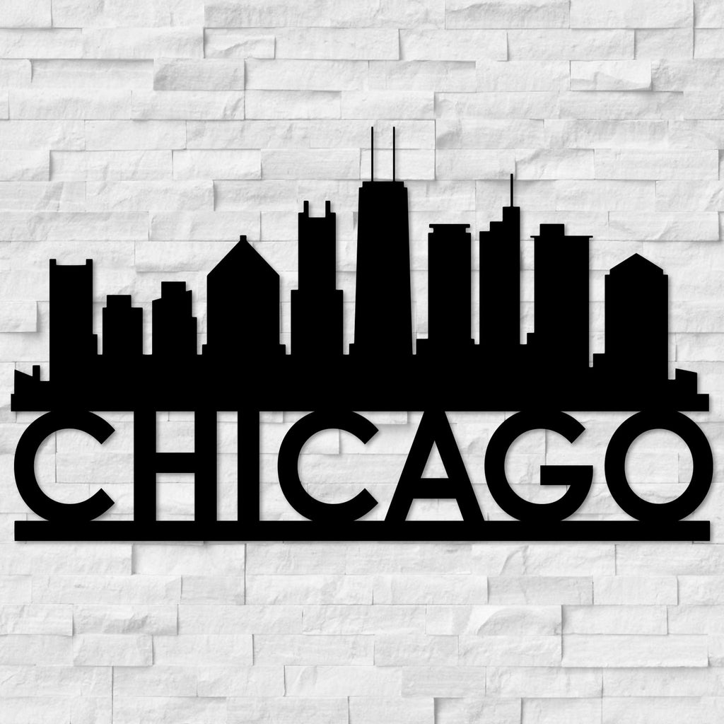 Chicago Cityscape Metal Wall Art