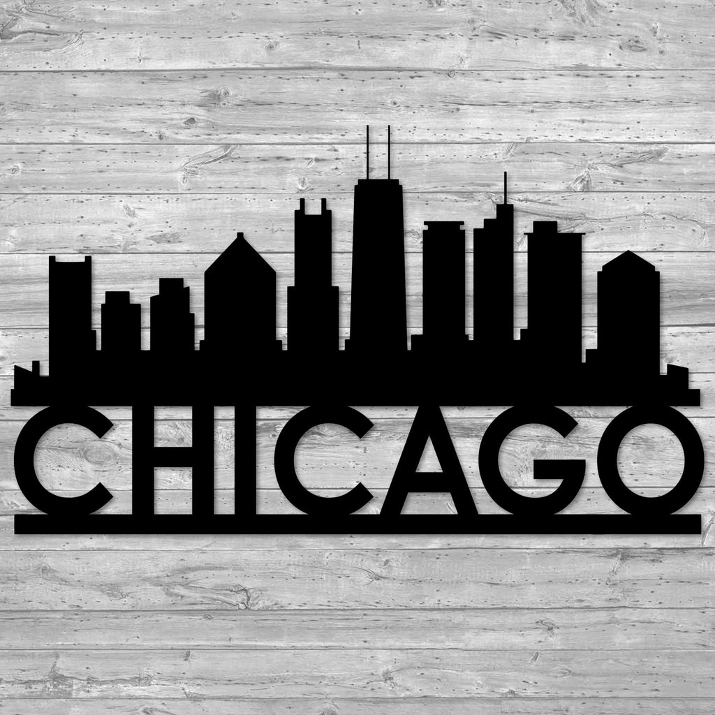 Chicago Cityscape Metal Wall Art