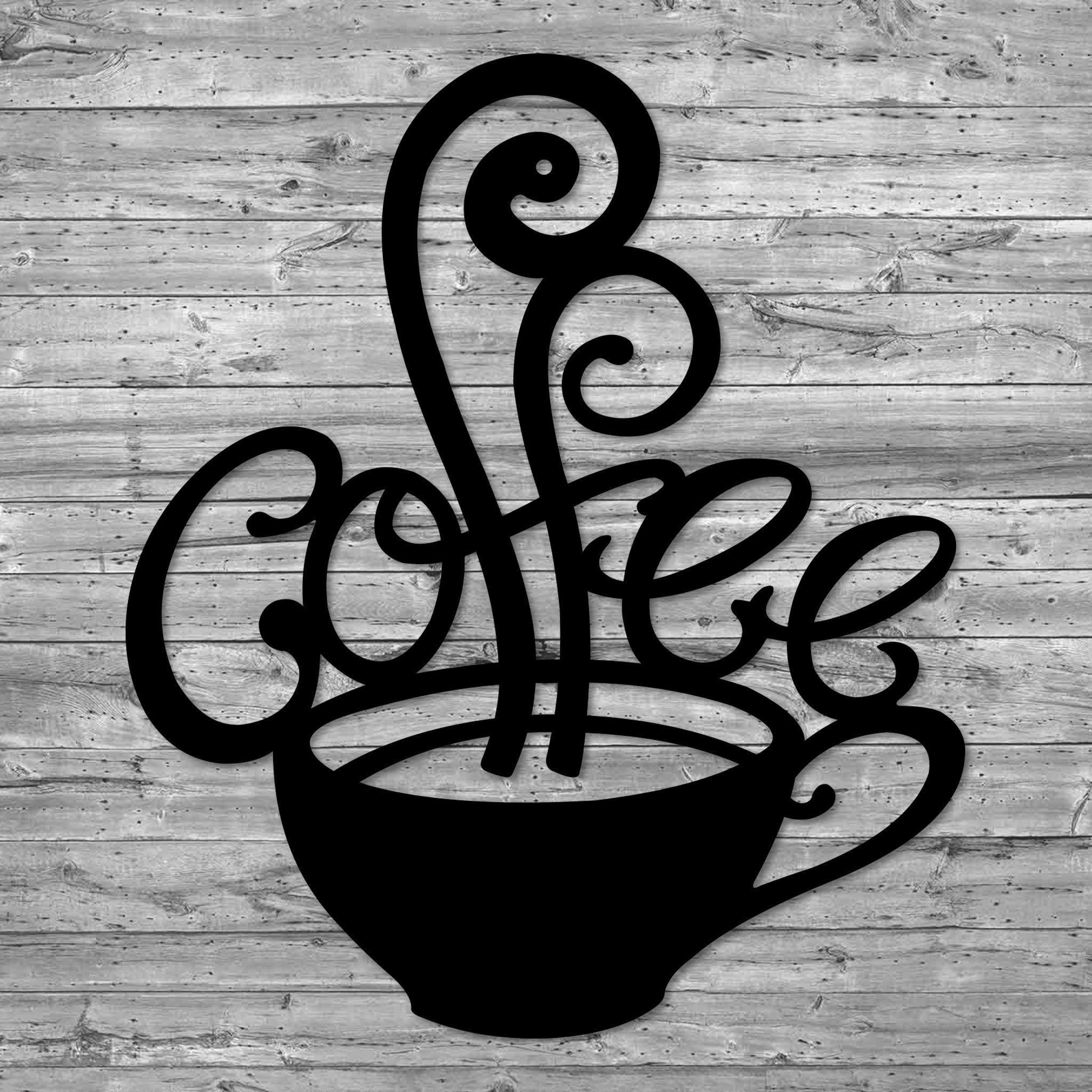 Coffee Cup Metal Wall Art | Kitchen & Home Decor | Made In The USA