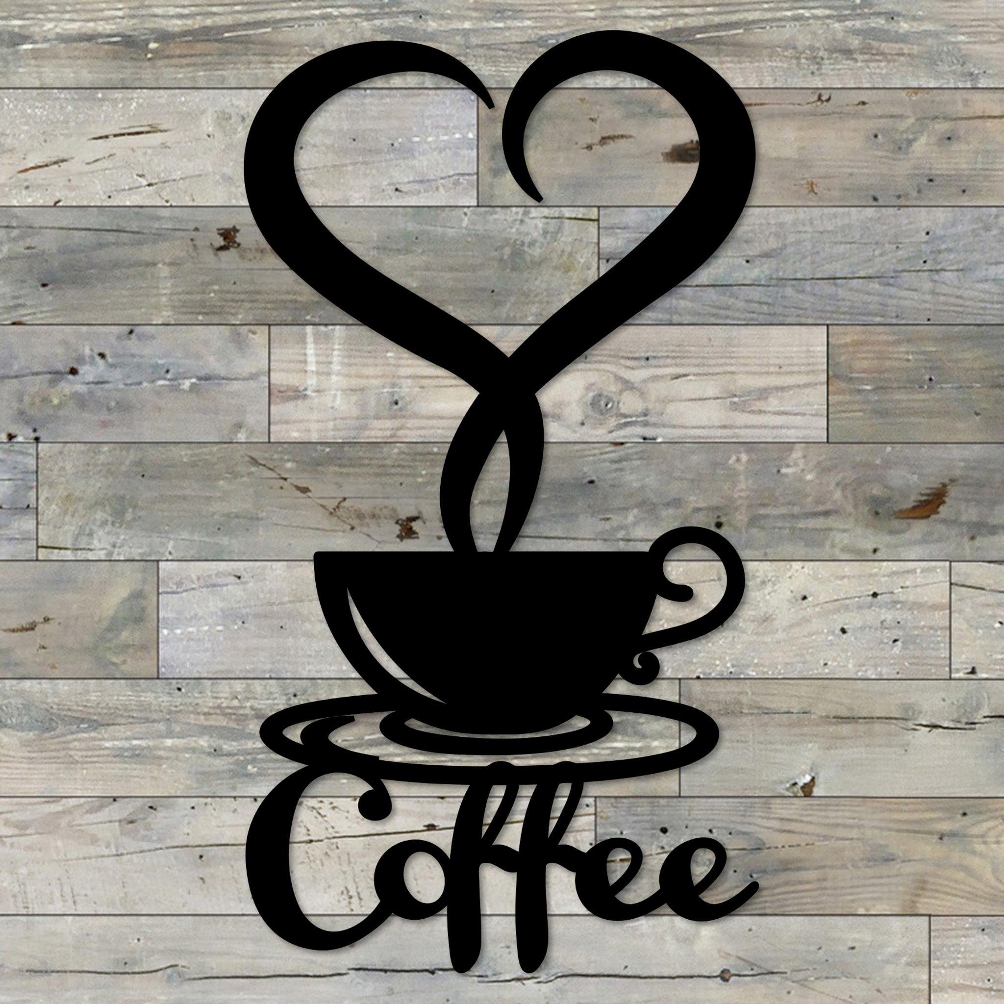 Coffee Metal Wall Art | Kitchen & Dining Room Decor | Made In The USA