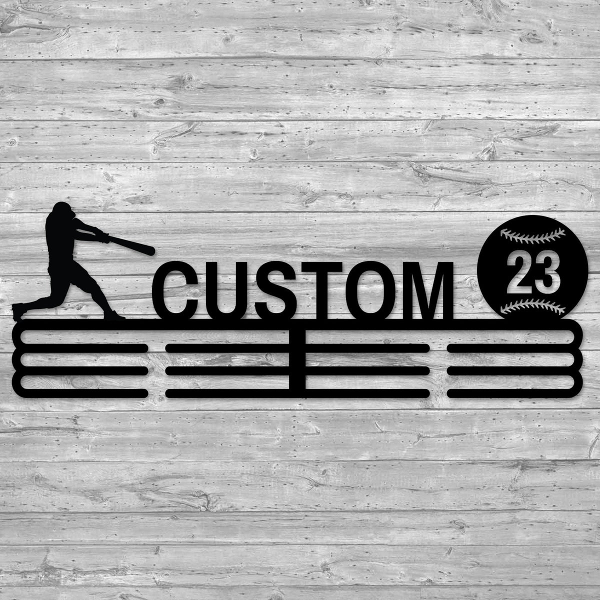 Custom Medal Hangers | Baseball Player | Laser Cut Metal Art | K&S ...