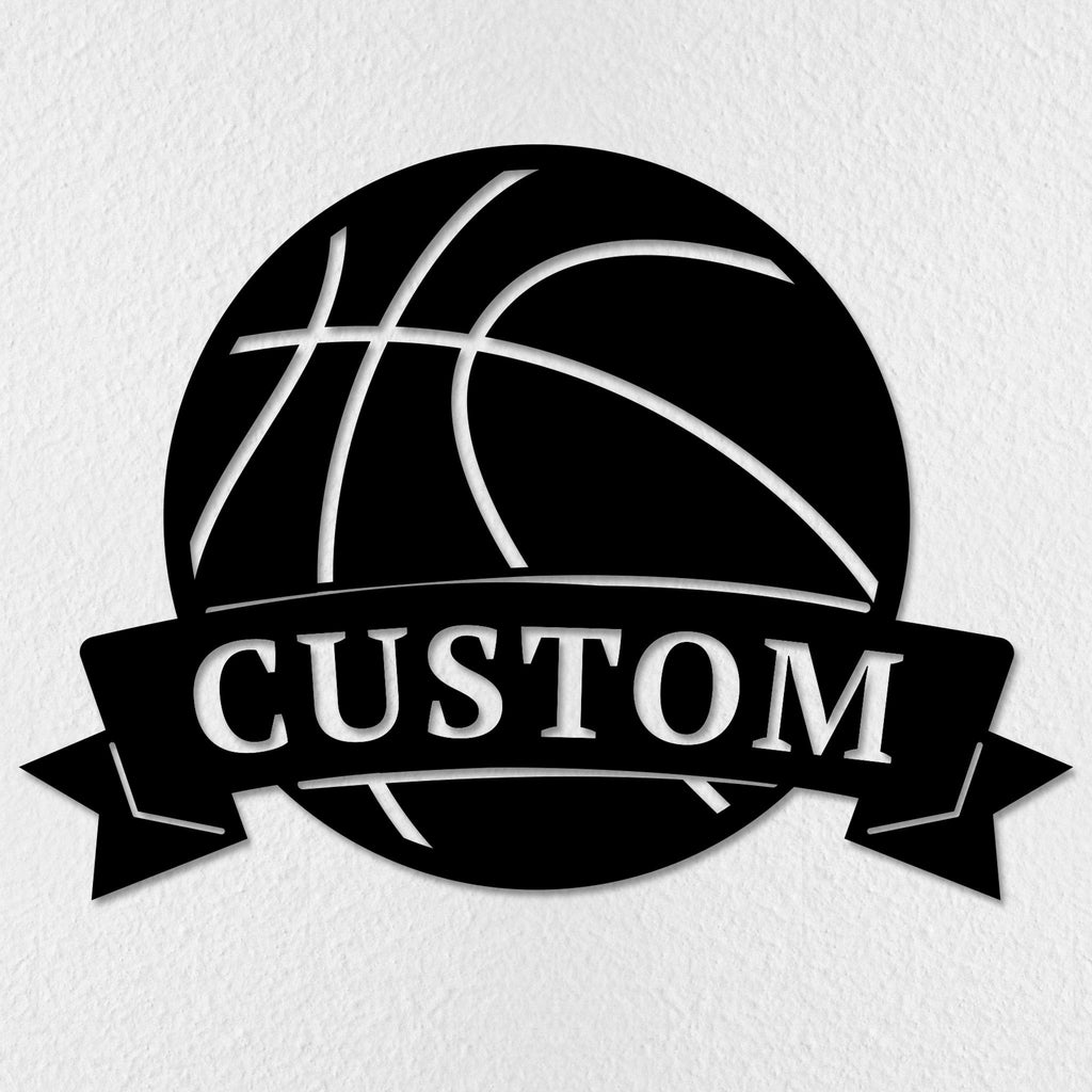 Custom Metal Basketball Sign